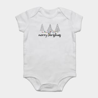 merry christmas Tree light Baby Bodysuit